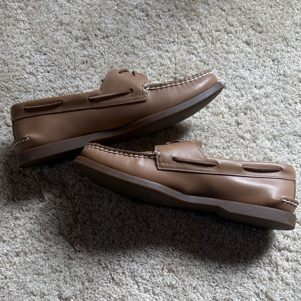 Men's Sperry Top Sider Brown Leather Boat Shoes